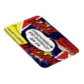 Superhero Parody Save the Date Wedding Magnet (Rechte Seite)