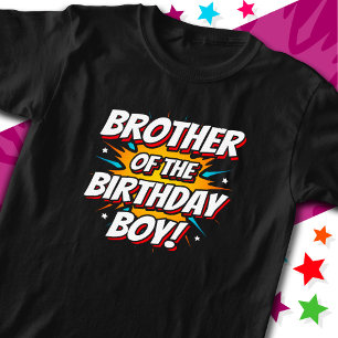 Superhero Party Comic Bruder von Birthday Boy T-Shirt