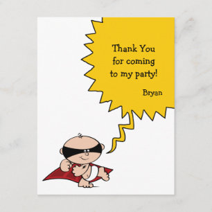 Superhero-Party danken Ihnen zu kardieren Dankeskarte