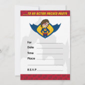 Superhero-Party Einladung (Rückseite)