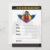 Superhero-Party Einladung (Rückseite)