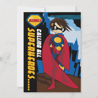 Superhero-Party Einladung