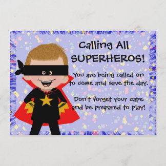 Superhero-Party Einladung