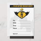 Superhero-Party Einladung (Rückseite)