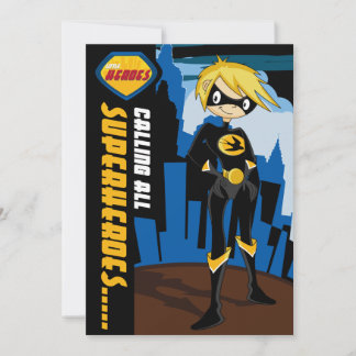 Superhero-Party Einladung