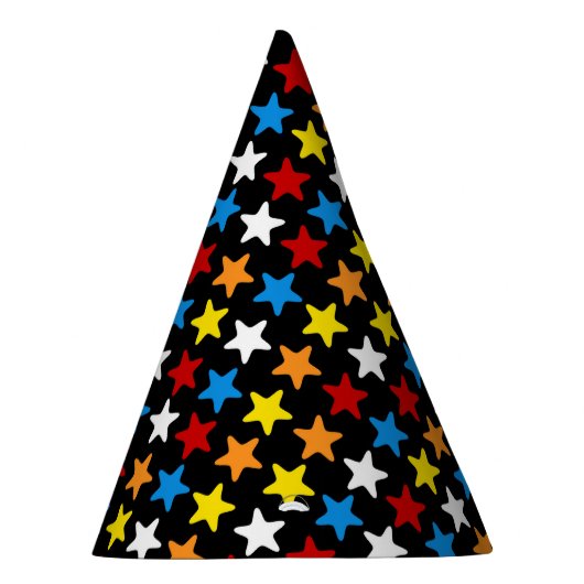 Superhero Party Hat - Multi Color Star Partyhütchen (Rechts)