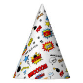 Superhero-Party-Hut - Wort-Kunst Partyhütchen (Links)