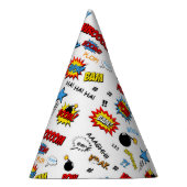 Superhero-Party-Hut - Wort-Kunst Partyhütchen (Rechts)