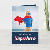 Superhero Personalisiert Vatertagskarte Karte (Vorderseite)