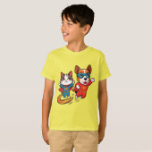 Superhero Pets Kids T-Shirt (Vorne ganz)