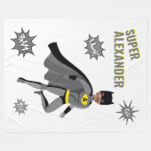 Superhero Phantastisch Unique Boy Fabulous Geburts Fleecedecke (Vorderseite (Horizontal))