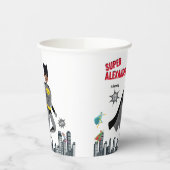 Superhero Phantastisch Unique Boy Fabulous Pappbecher (Links)