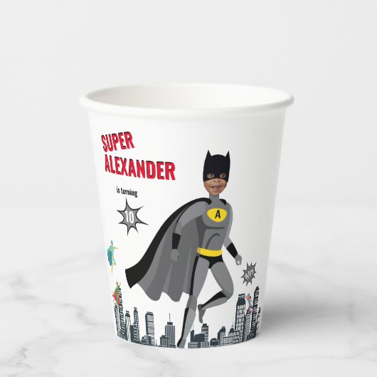 Superhero Phantastisch Unique Boy Fabulous Pappbecher (Vorderseite)