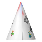 Superhero Phantastisch Unique Boy Fabulous Partyhütchen (Rückseite)