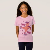 Superhero Pink Llama T - Shirt (Vorne ganz)