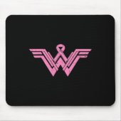 Superhero Pink Ribbon Brustkrebs Mama Mousepad (Vorne)