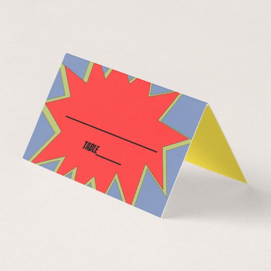 Superhero-Platzkarten Visitenkarten (Vorderseite)