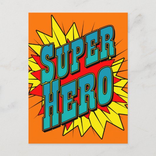 SuperHero Postkarte (Vorderseite)