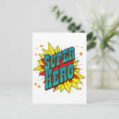 SuperHero Postkarte (Stehend Vorderseite)