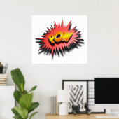 Superhero POW - Poster (Heimbüro)