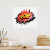 Superhero POW - Poster (Küche)