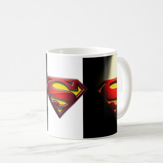 Superhero Power Tasse - Fett Emblem Design für Com (VorderseiteRechts)