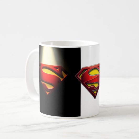 Superhero Power Tasse - Fett Emblem Design für Com (Vorderseite Links)