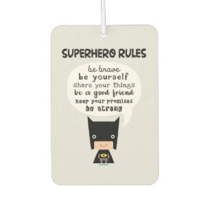 Superhero-Regeln Autolufterfrischer