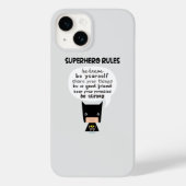 Superhero-Regeln Case-Mate iPhone Hülle (Rückseite)