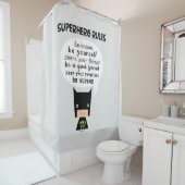 Superhero-Regeln Duschvorhang (Beispiel)