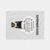 Superhero-Regeln Fleecedecke (Vorderseite (Horizontal))