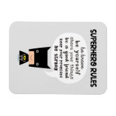 Superhero-Regeln Magnet (Horizontal)