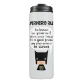 Superhero-Regeln Thermosbecher (Vorderseite)