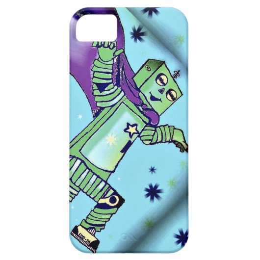 Superhero Robot iPhone Case (Rückseite)