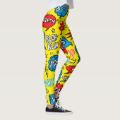 Superhero Saga: Niedliche Comic-Muster Leggings (Rechts)