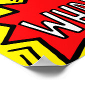 Superhero Saga: Niedliche Comic-Muster Poster (Ecke)