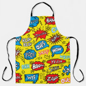 Superhero Saga: Niedliche Comic-Muster Schürze (Vorderseite)