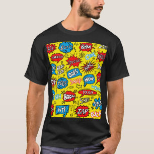 Superhero Saga: Niedliche Comic-Muster T-Shirt