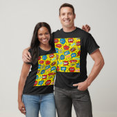 Superhero Saga: Niedliche Comic-Muster T-Shirt (Unisex)