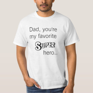 Superhero-Shirt der Vatertag T-Shirt