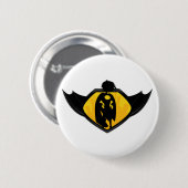 Superhero-Silhouette-Knopf-Abzeichen Button (Vorne & Hinten)