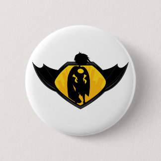 Superhero-Silhouette-Knopf-Abzeichen Button