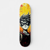 Superhero Skateboard - Die lebendige Kunst des Öls (Vorne)