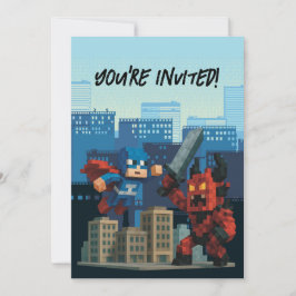 Superhero Skyblade Showdown Einladung