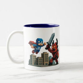 Superhero Skyblade Showdown Zweifarbige Tasse