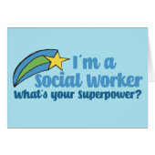 Superhero Social Worker Card (Vorderseite (Horizontal))