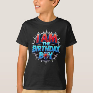 Superhero Spider Web T-Shirt Perfect Birthday Boy 