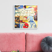 Superhero Stretched Canvas Print Leinwanddruck (Insitu (Wohnzimmer))