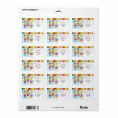 Superhero Super Hero Rücksendeadressen-Aufkleber Adressaufkleber (Vorne)