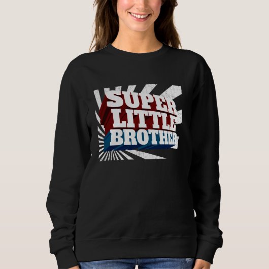Superhero Super Little Brother Comic Sweatshirt (Vorderseite)